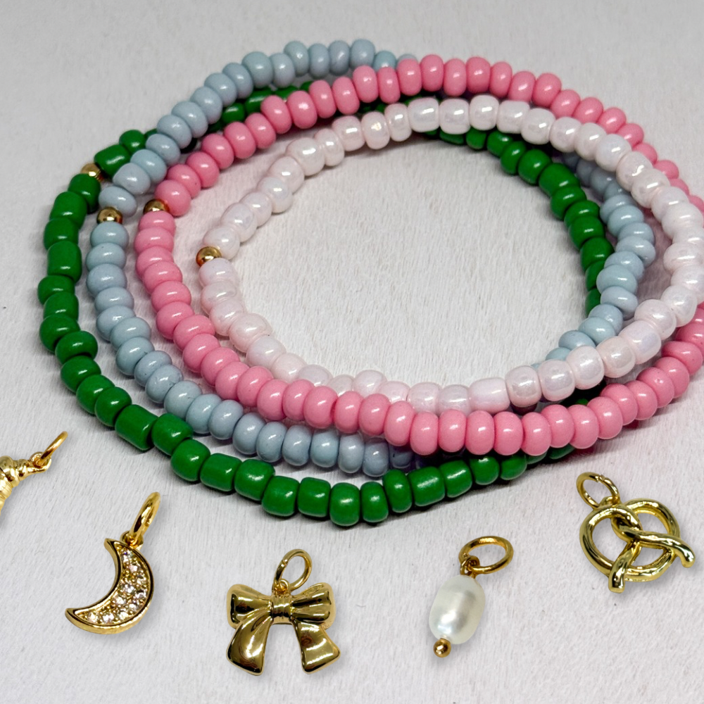 Beaded Charm Bracelet Base