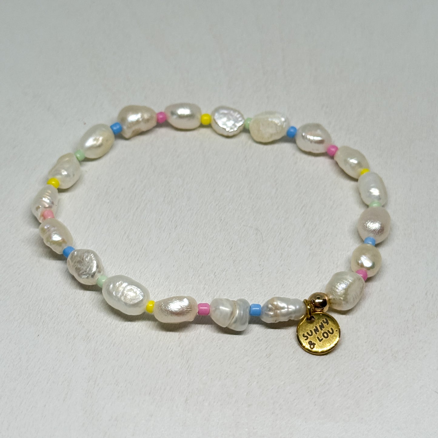 Candyfloss Pearl Bracelet