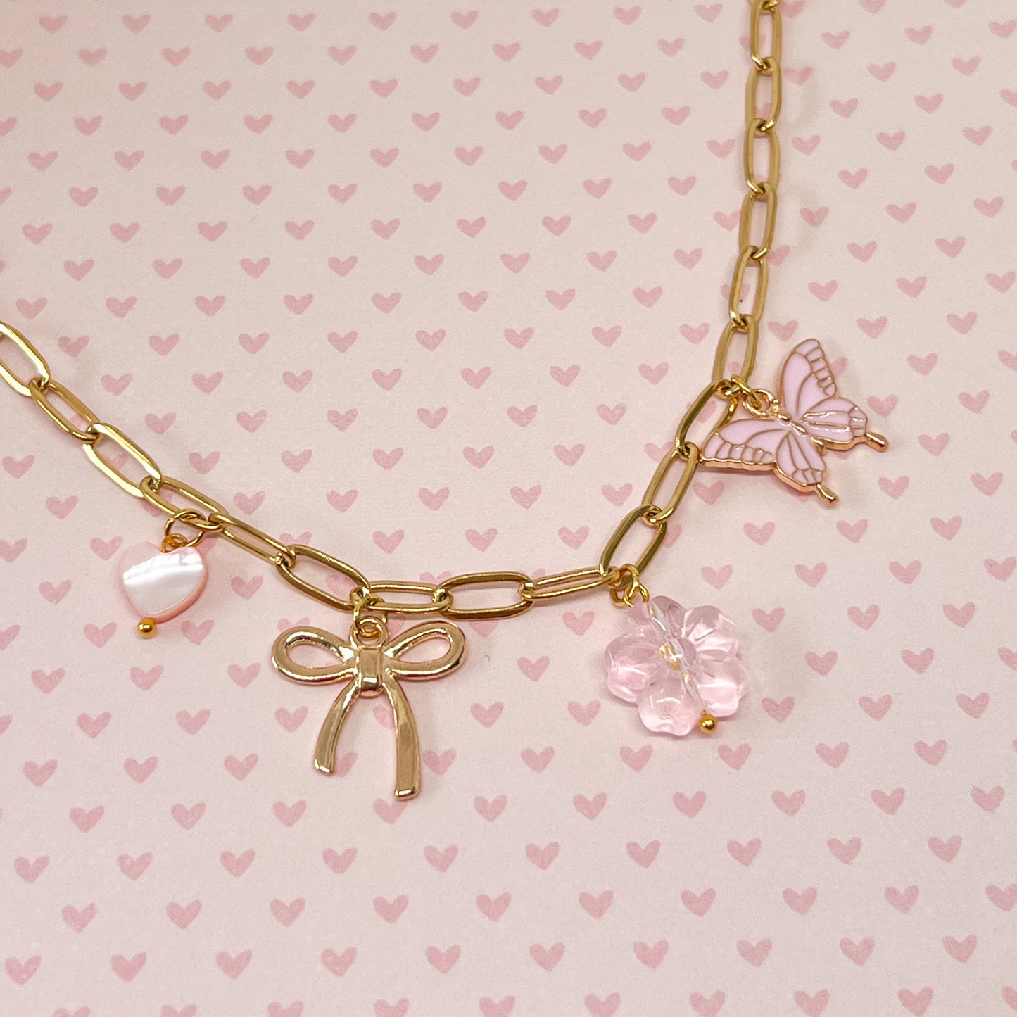 Forget-Me-Not Glass Charm