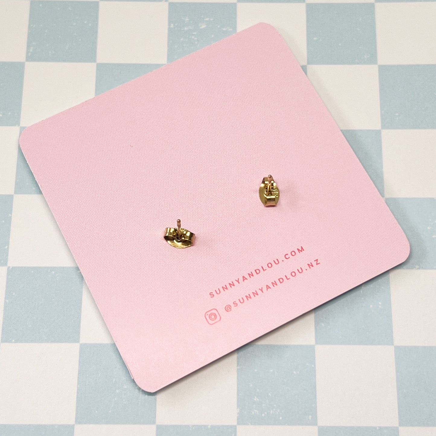Shooting Star Studs - 18k GP Stainless Steel