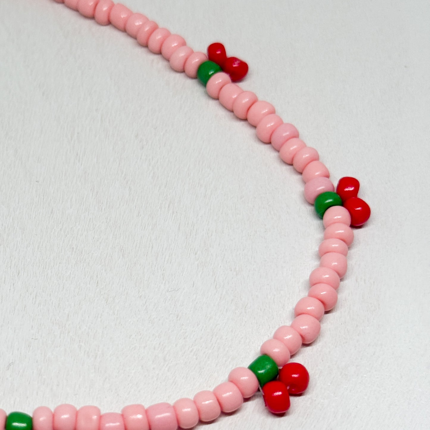 Cherry Necklace - Pink