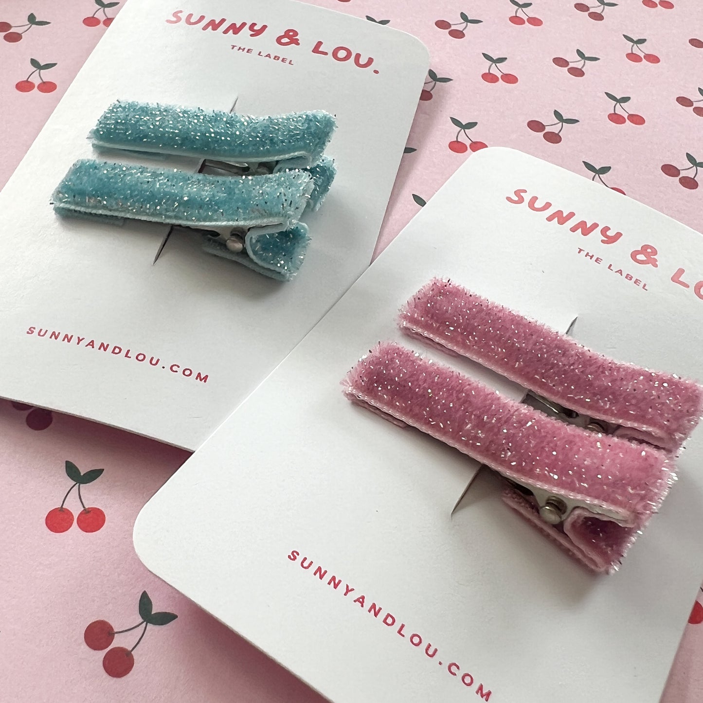 Luxe Velvet Sparkle Clips