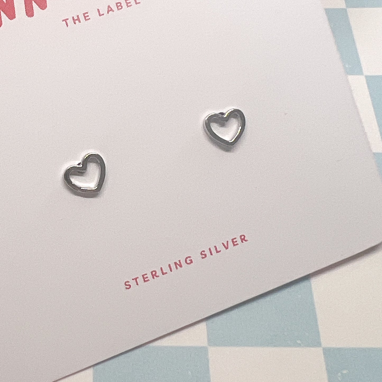 Heart Studs - Sterling Silver