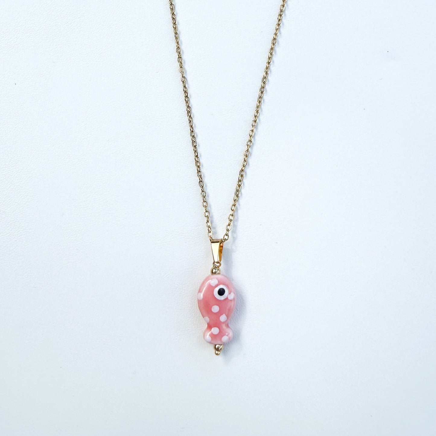 Ceramic Spotty Fish Charm