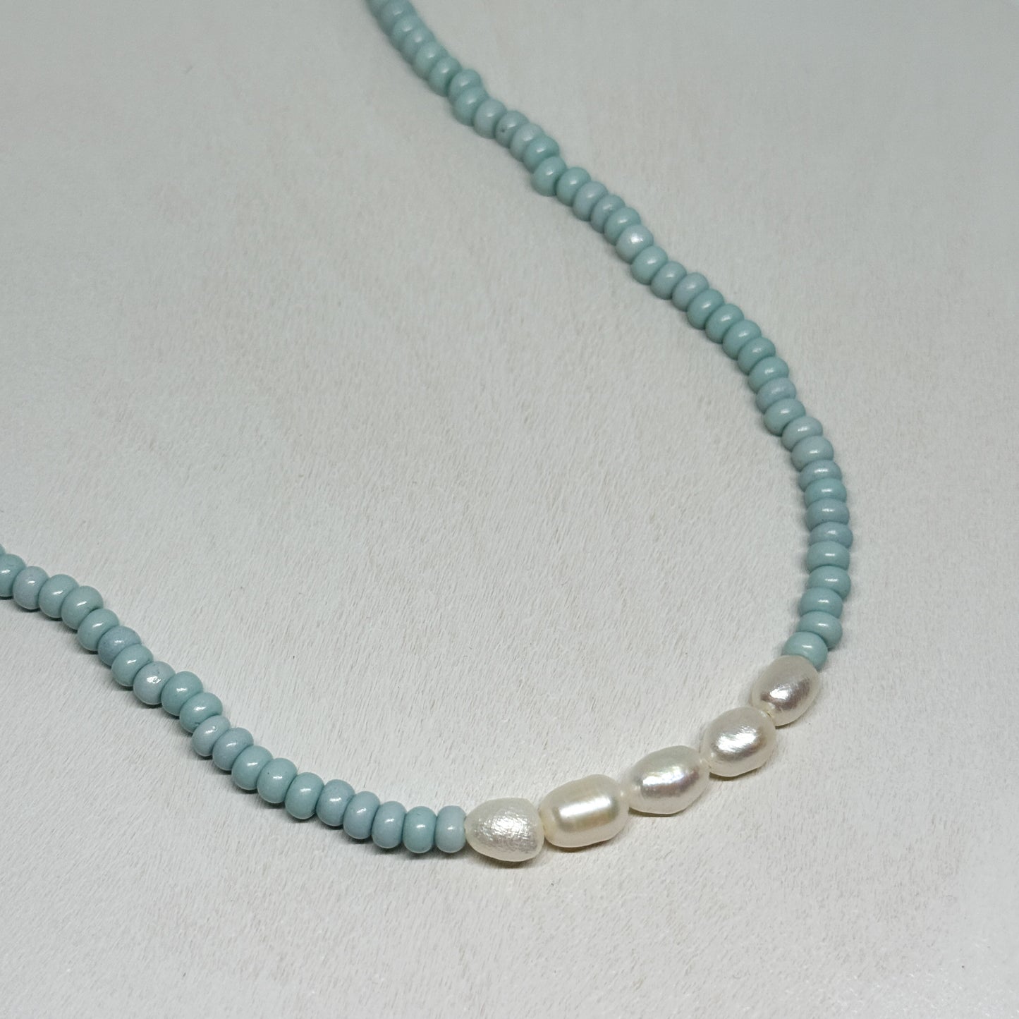 On the Line Necklace - Blue