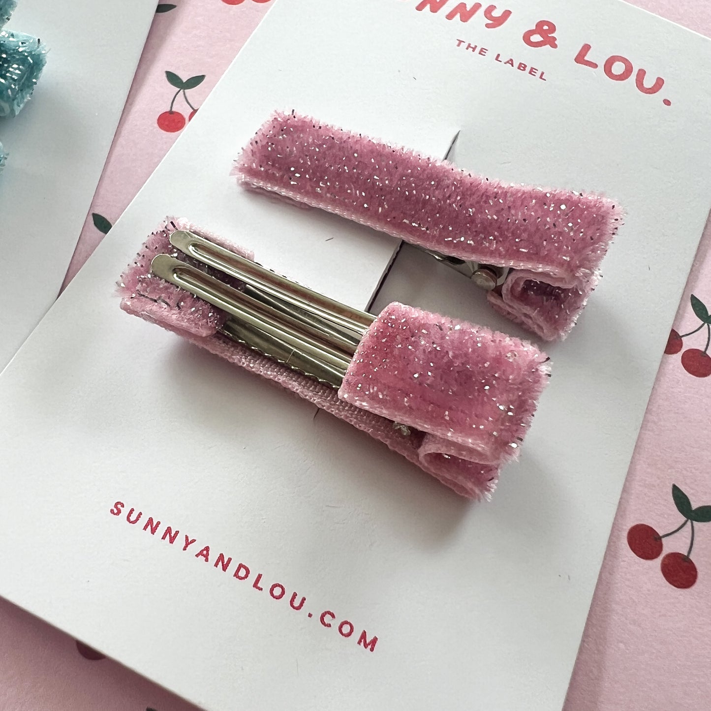 Luxe Velvet Sparkle Clips