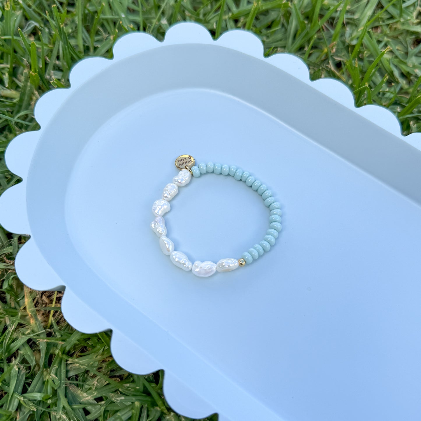 Dainty Half Pearl Bracelet