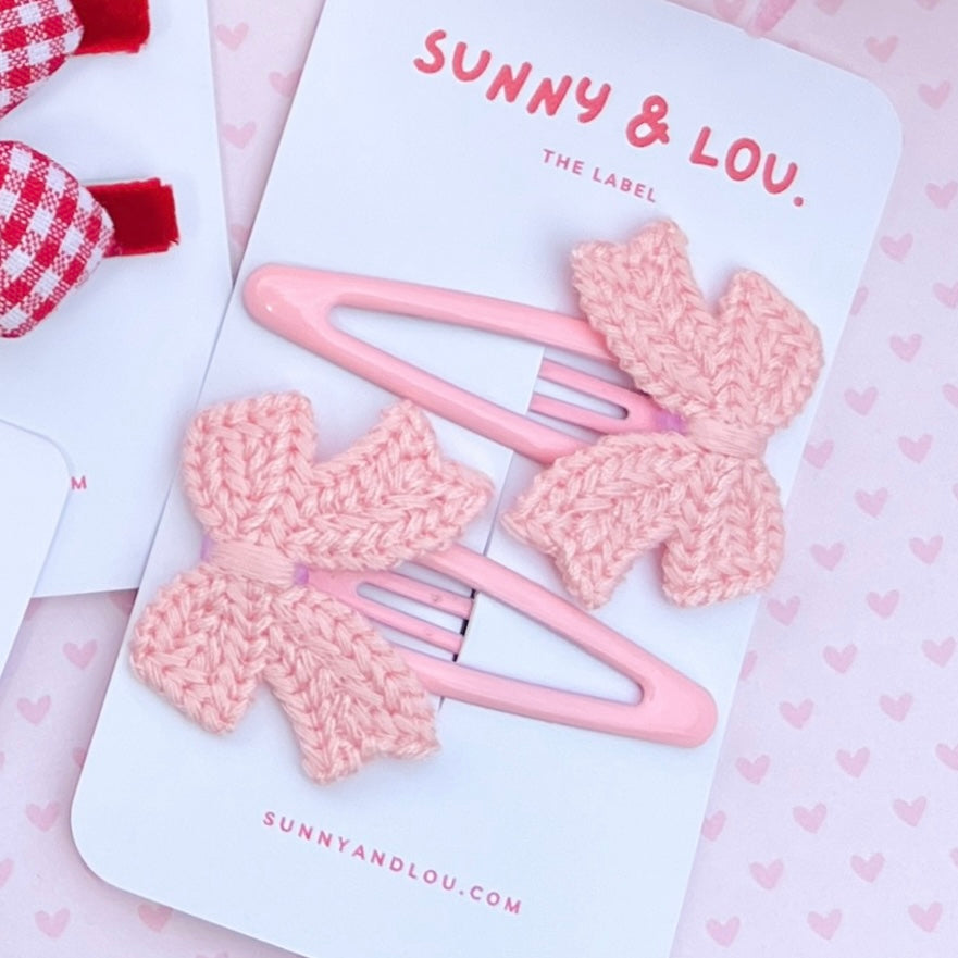 Cosy Bow Hair Clips