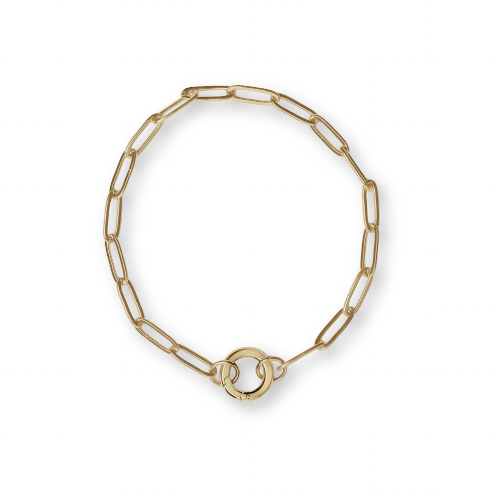 18k GP Carabiner Bracelet