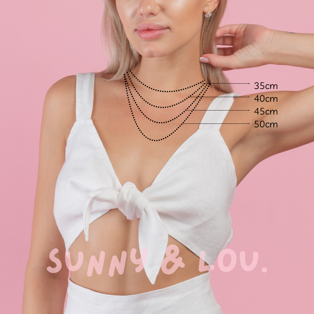 Pearl Initial Necklace - Pastel