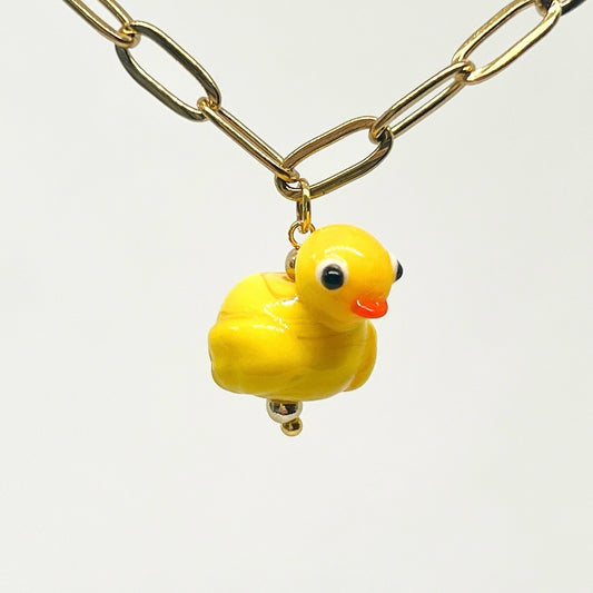 Ducky Glass Charm