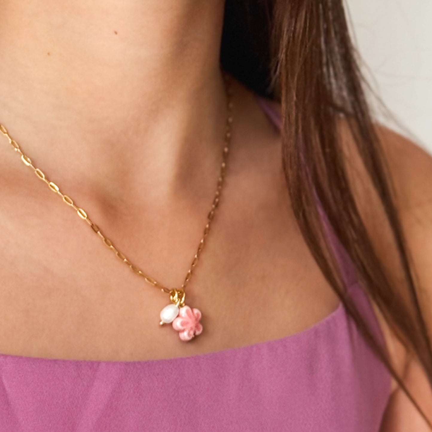 Peach Blossom Necklace