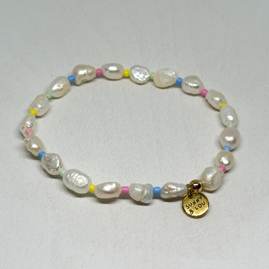 Candyfloss Pearl Bracelet