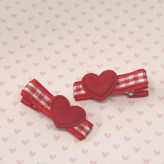 Mini Merry Heart Clips