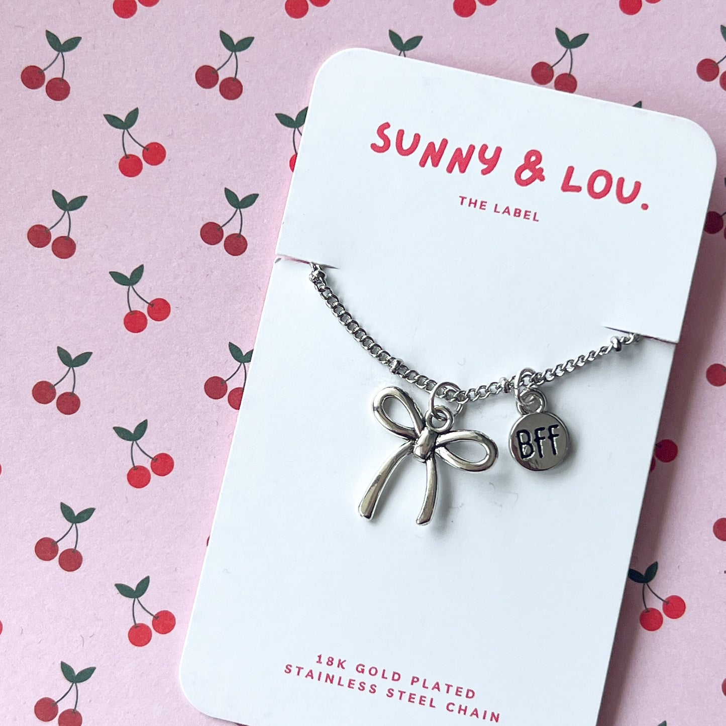 BFF Bow Necklace