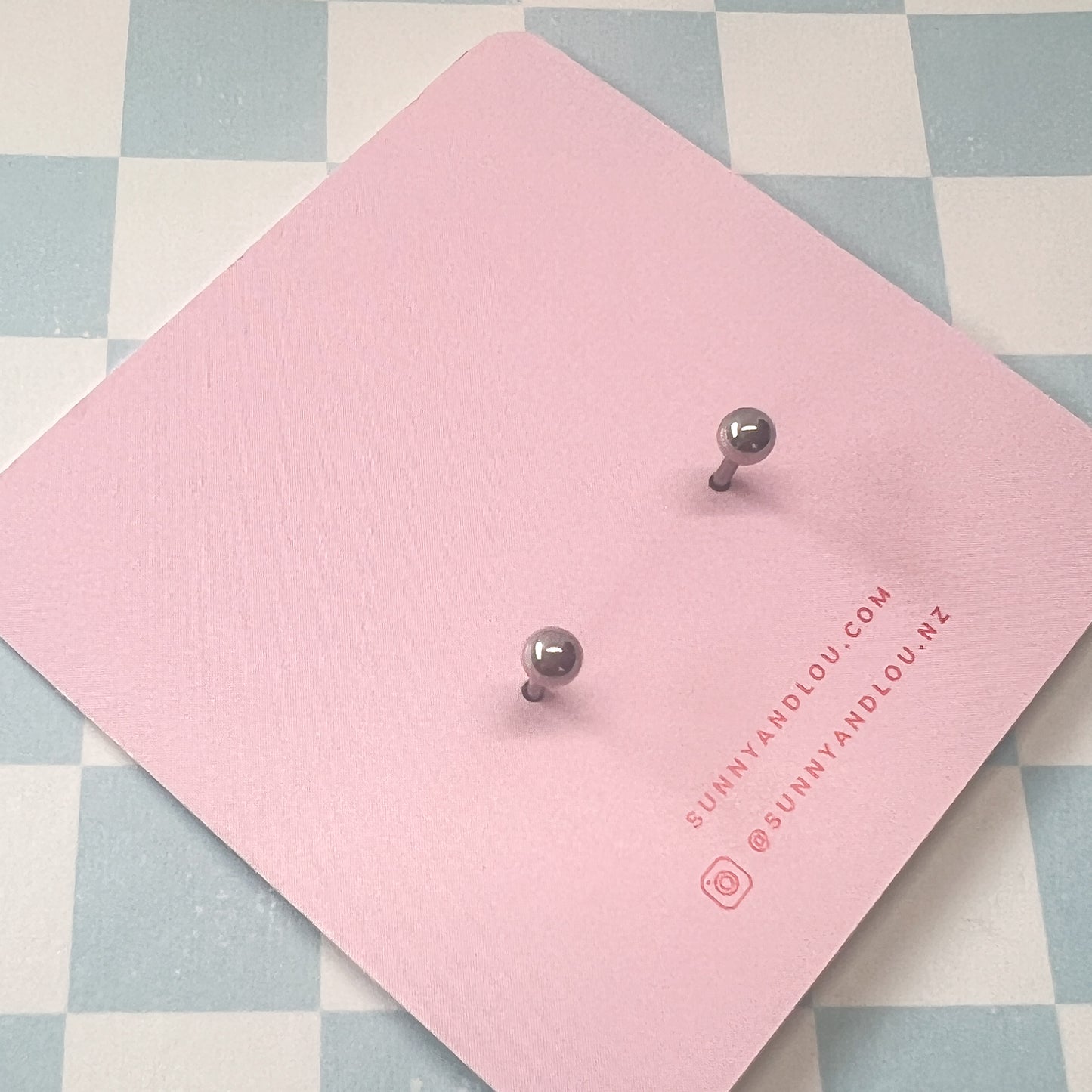 Bow Studs - 18k GP Stainless Steel