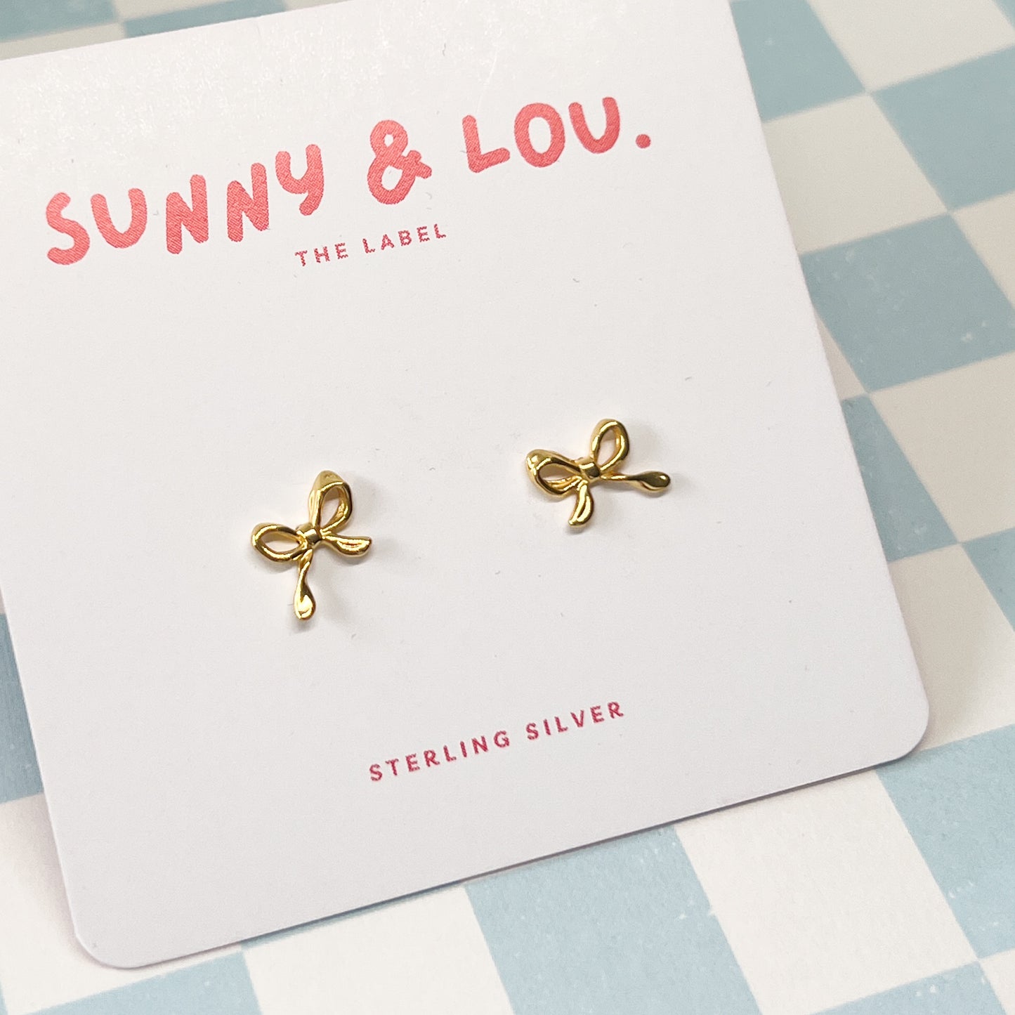 Bow Studs - Sterling Silver