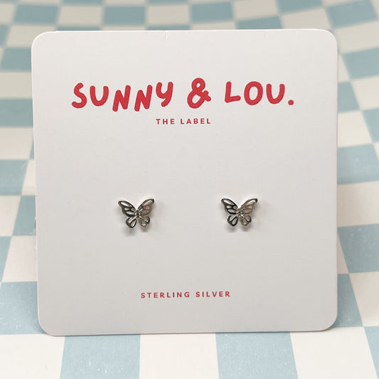 Butterfly Studs - Sterling Silver