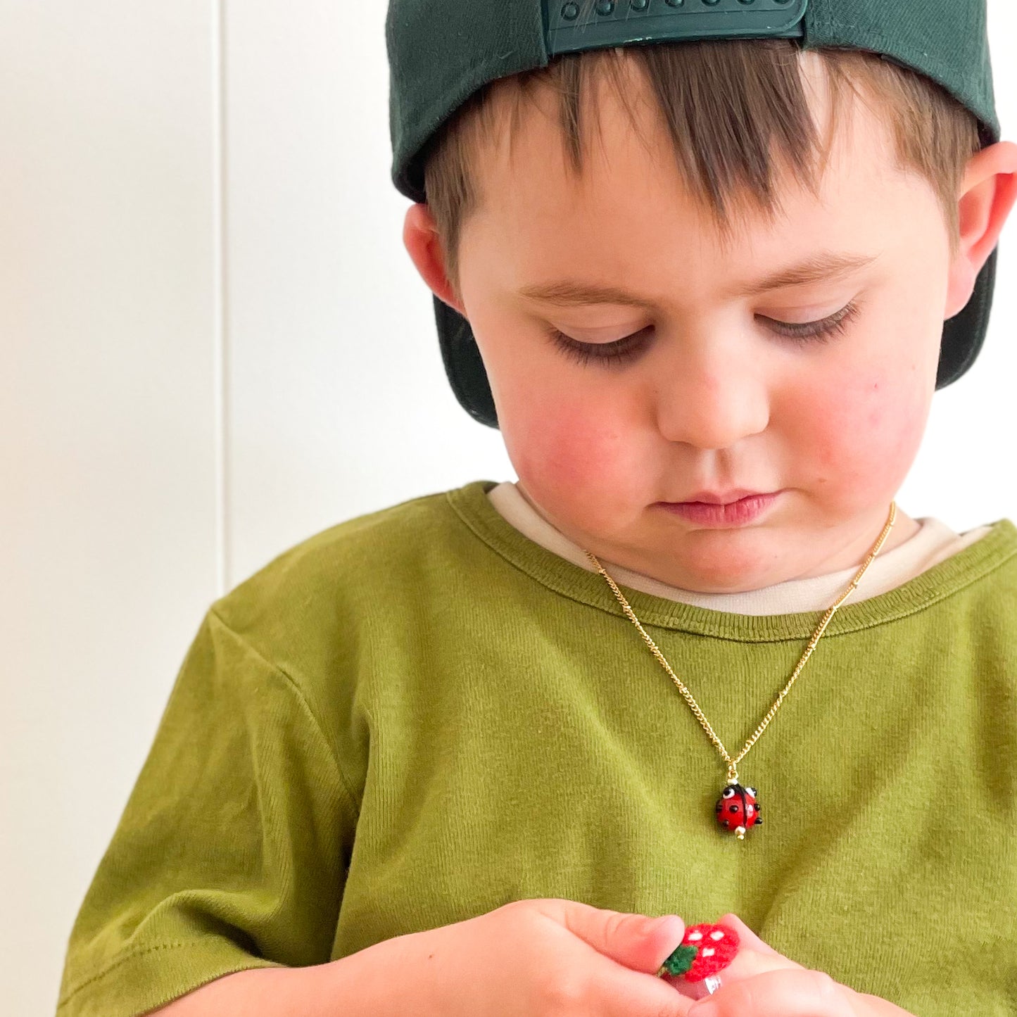 18k GP Ladybug Necklace