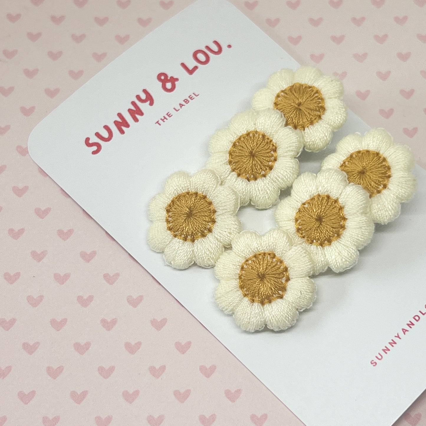 Daisy Hair Clip Set