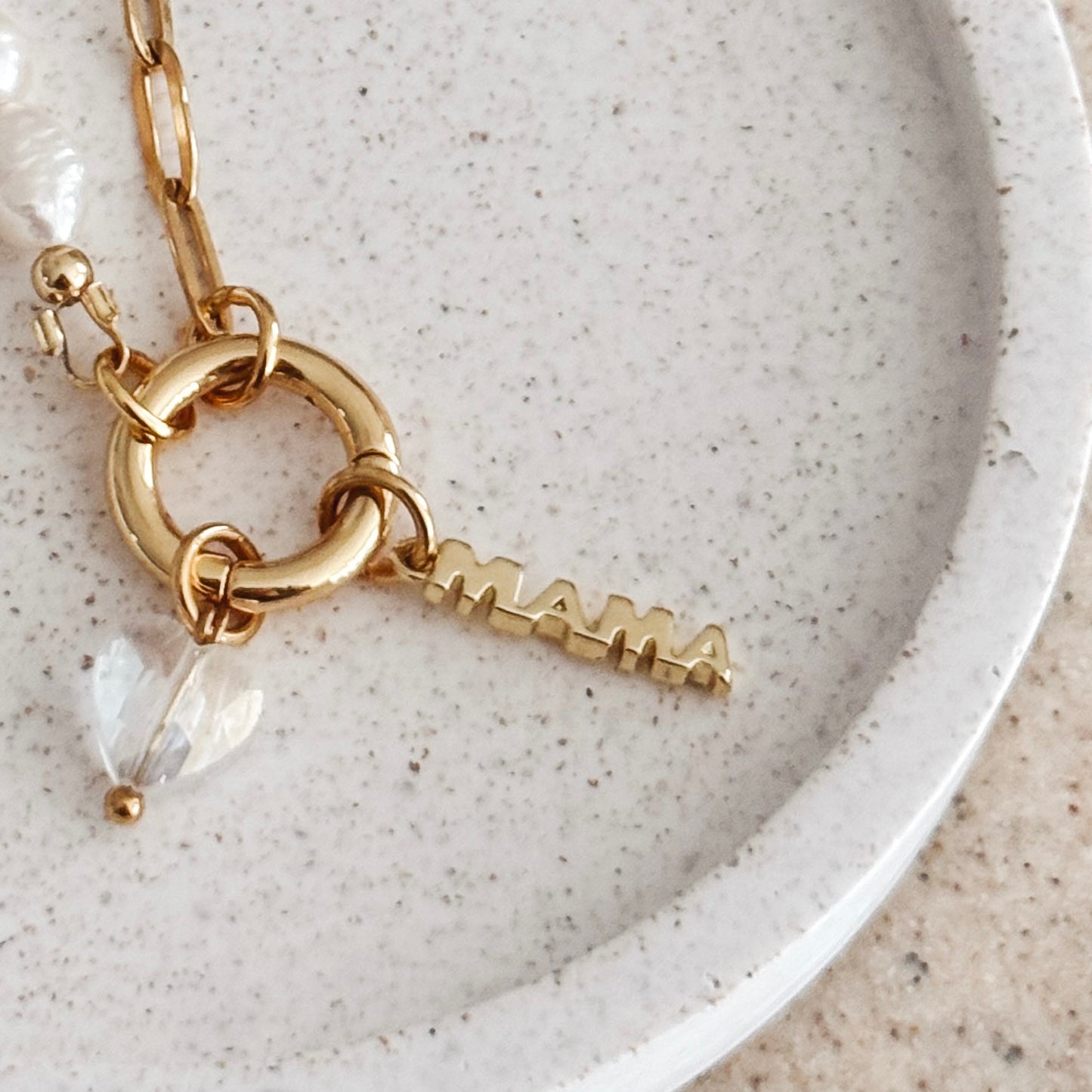 18k GP Mama Charm