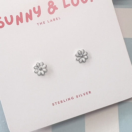 Daisy Studs - Sterling Silver