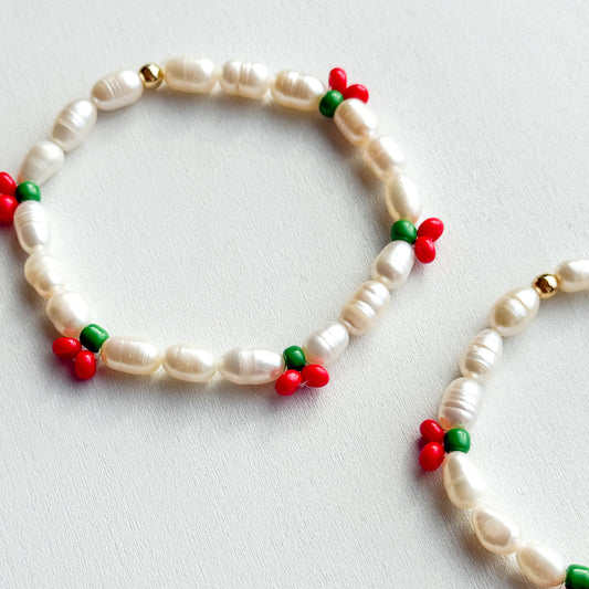 Cherry Pearl Bracelet