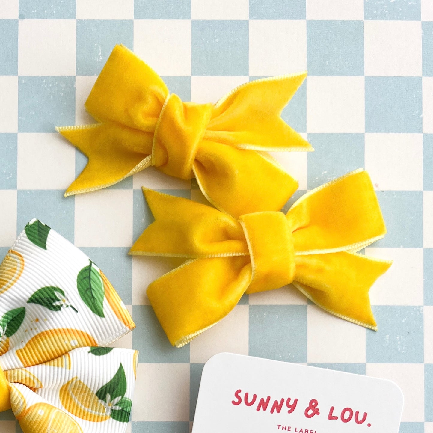 Little Sunshine Bow Clips