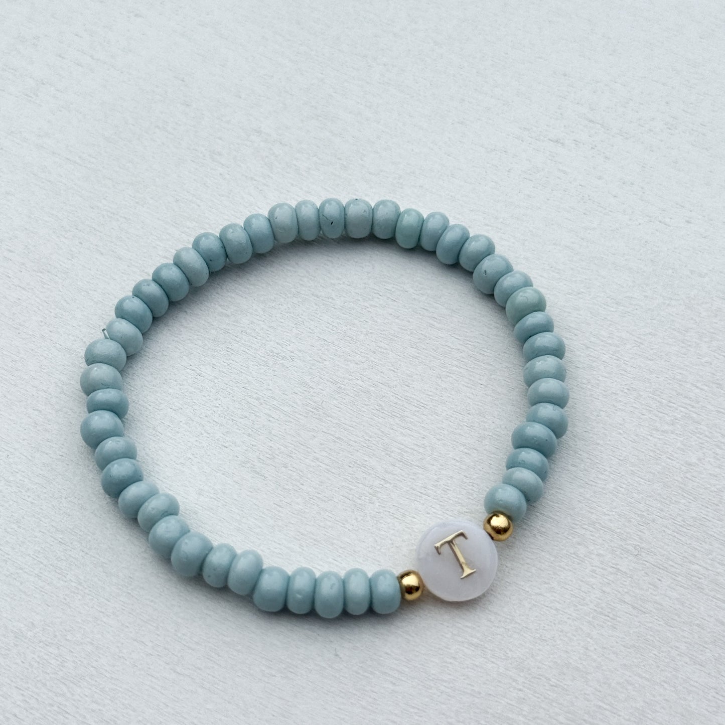 Pearl Initial Stacker Bracelet