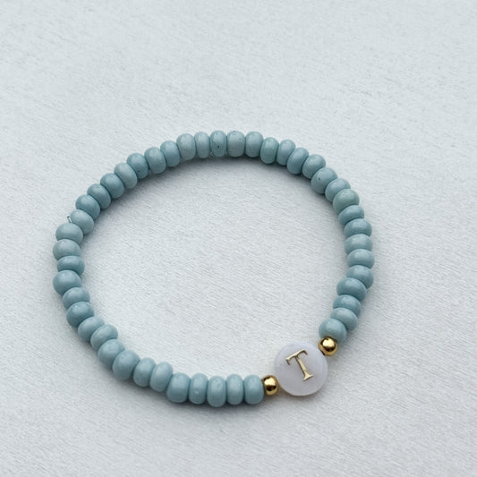 Pearl Initial Stacker Bracelet