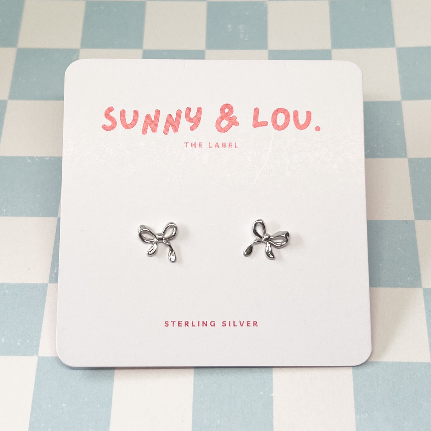 Bow Studs - Sterling Silver