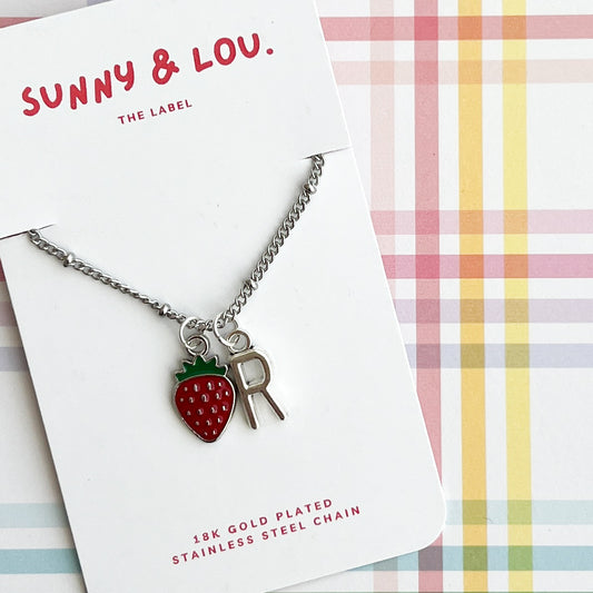 Personalised Strawberry Necklace