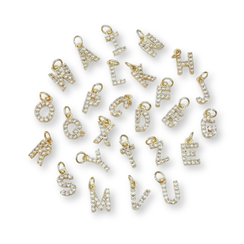 Diamanté Letter Charm