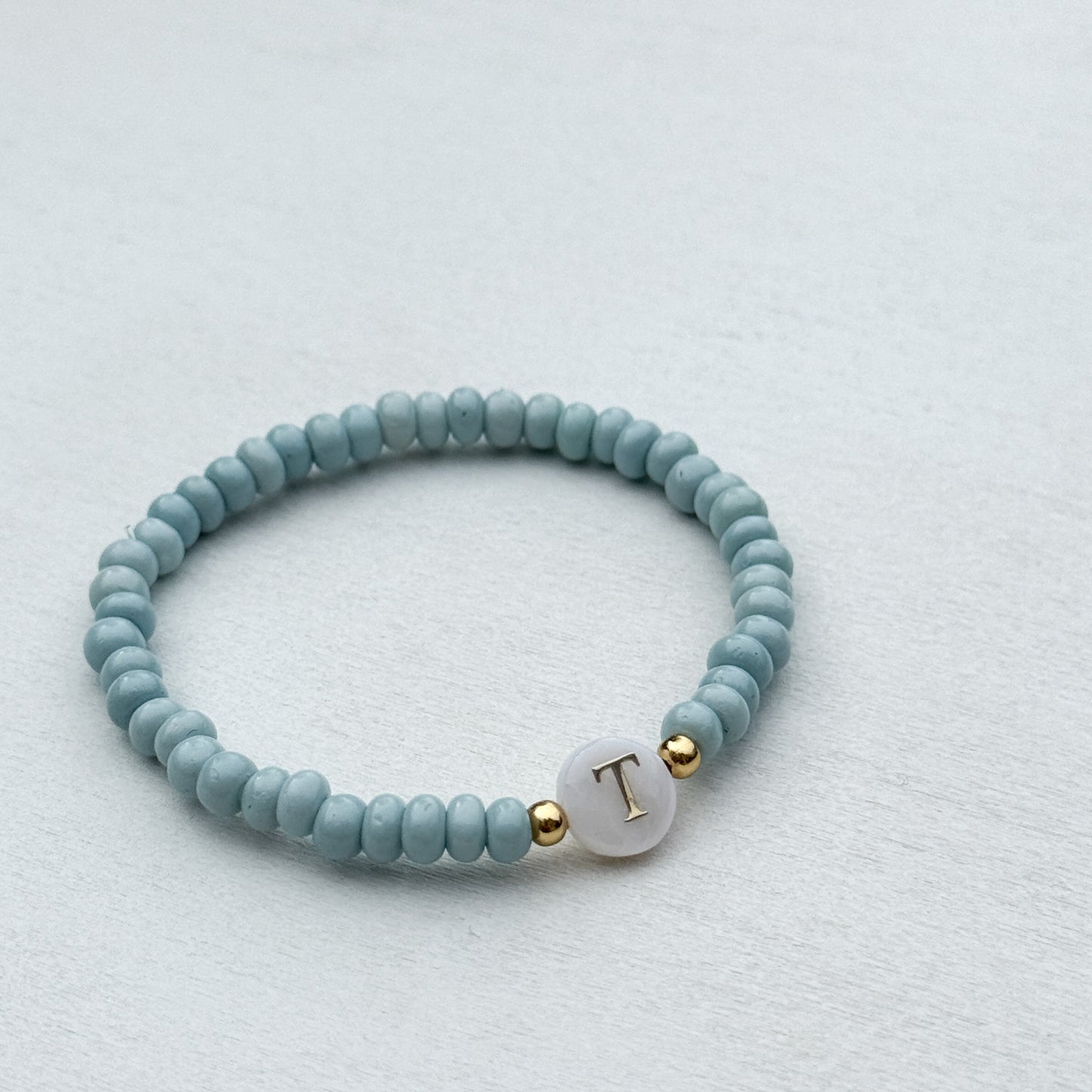 Pearl Initial Stacker Bracelet