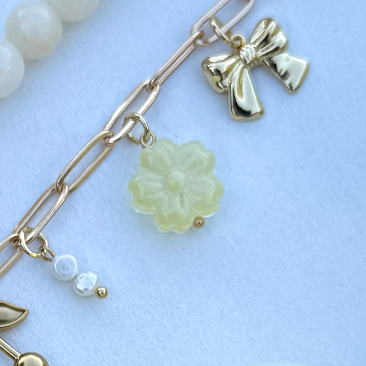 Yellow Forget Me Not Charm