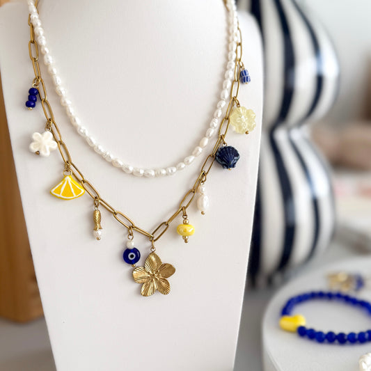 Santorini Charm Necklace