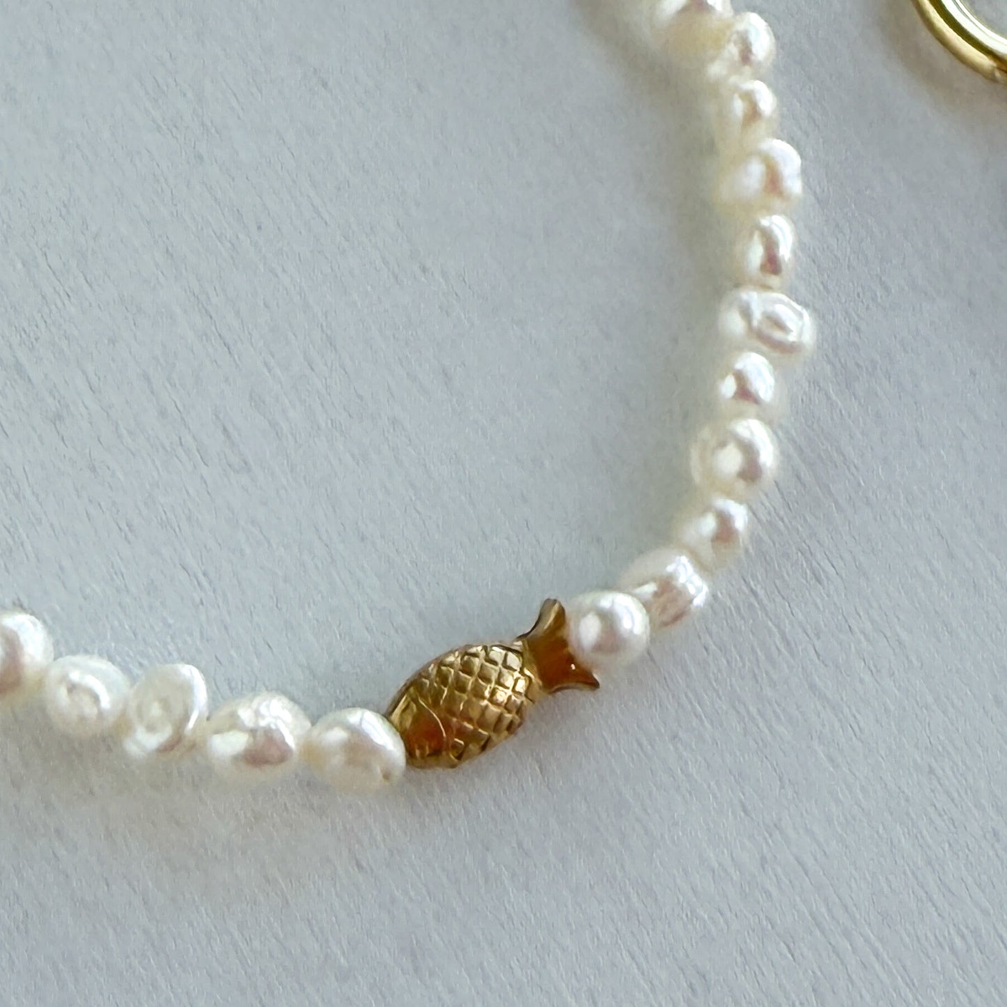 Petite Pearl Fish Bracelet