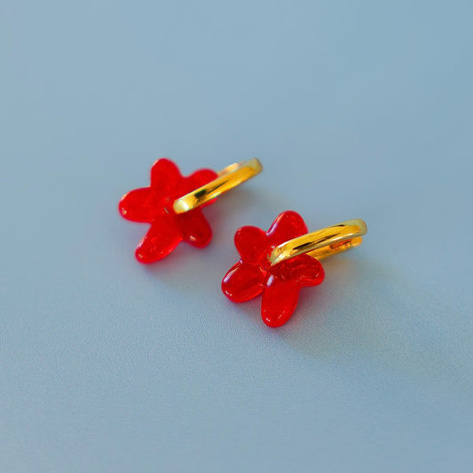 Ruby Charm Earrings