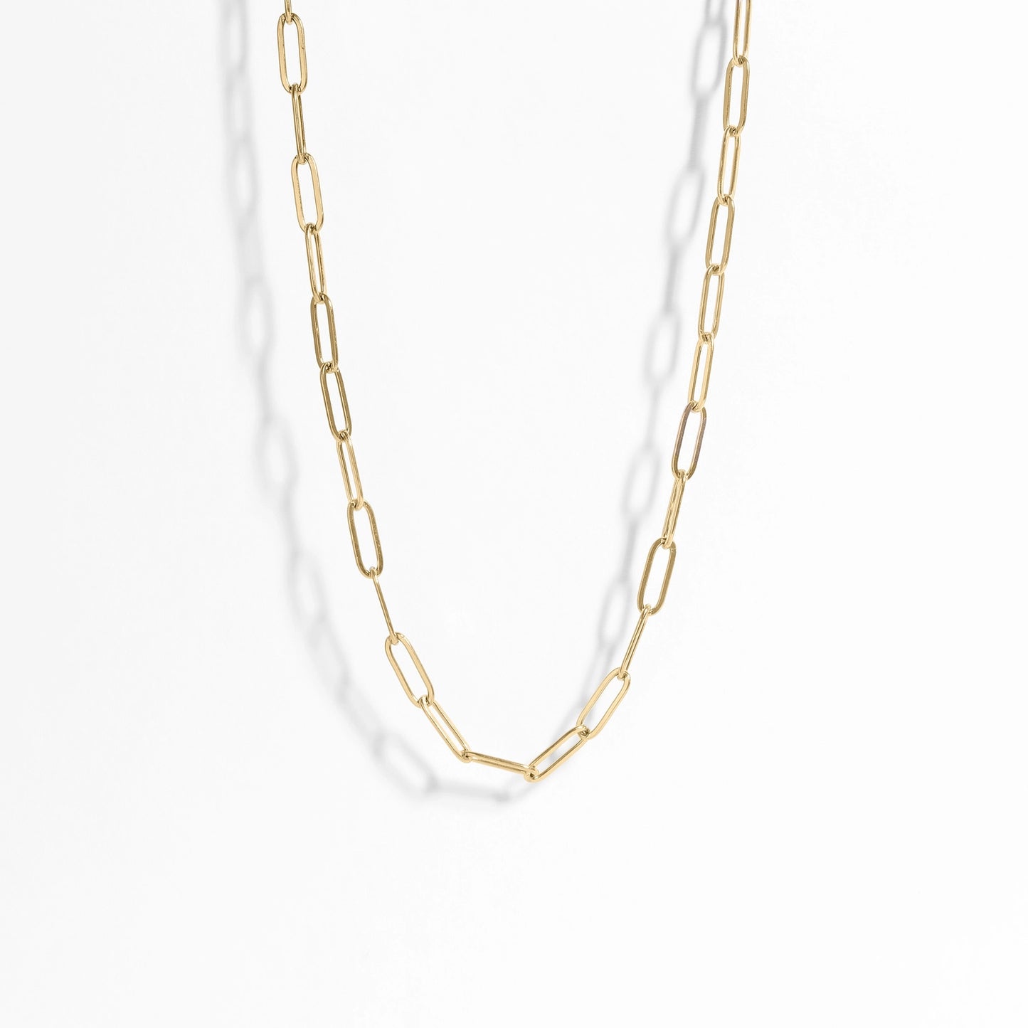 18k GP Paperclip Chain