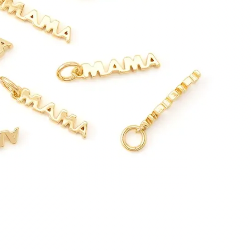 18k GP Mama Charm